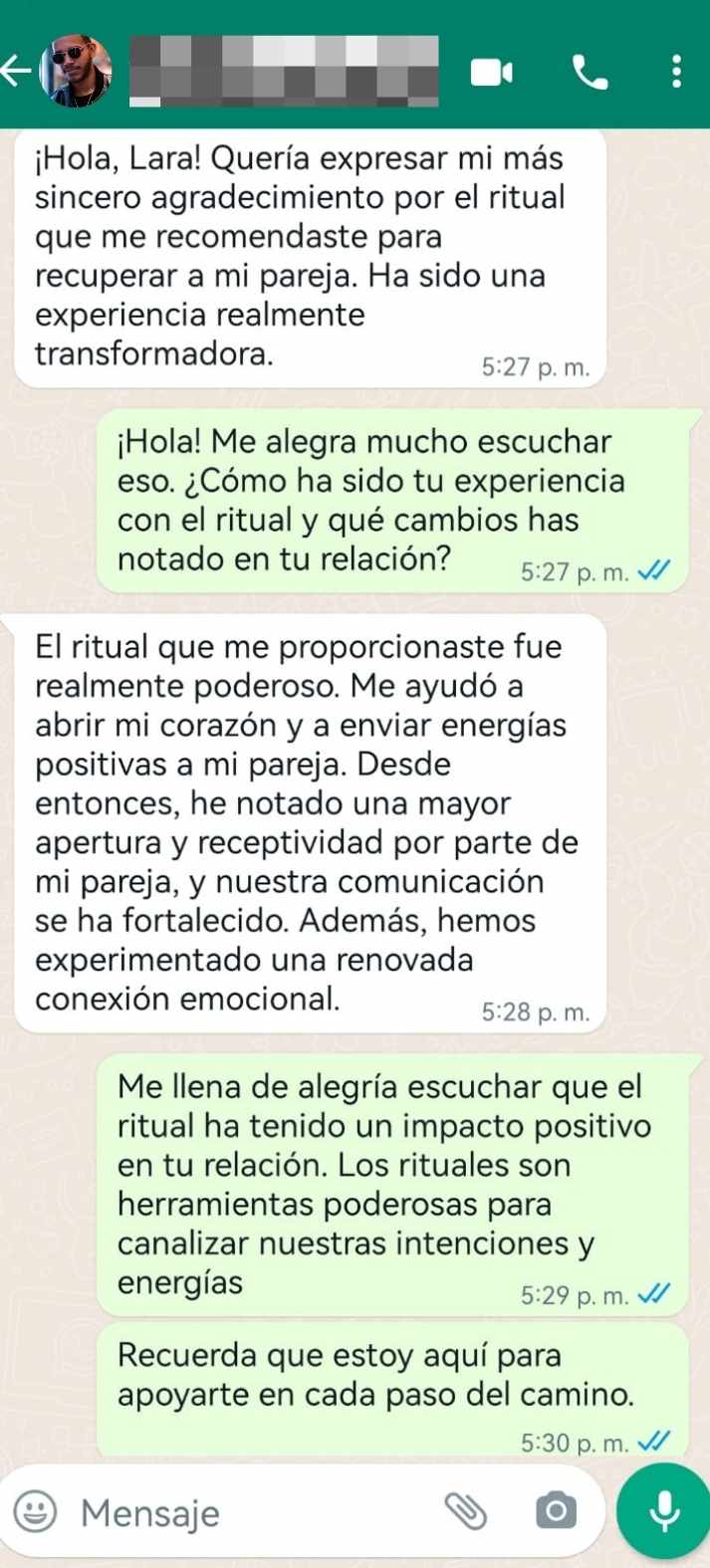 Conversación WhatsApp